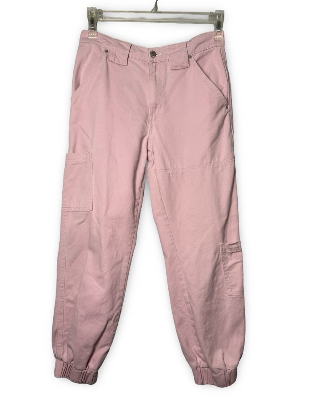 BDG Urban Outfitters Denim Utility Cargo Jogger Pants Womens 27 Pink Streetwear